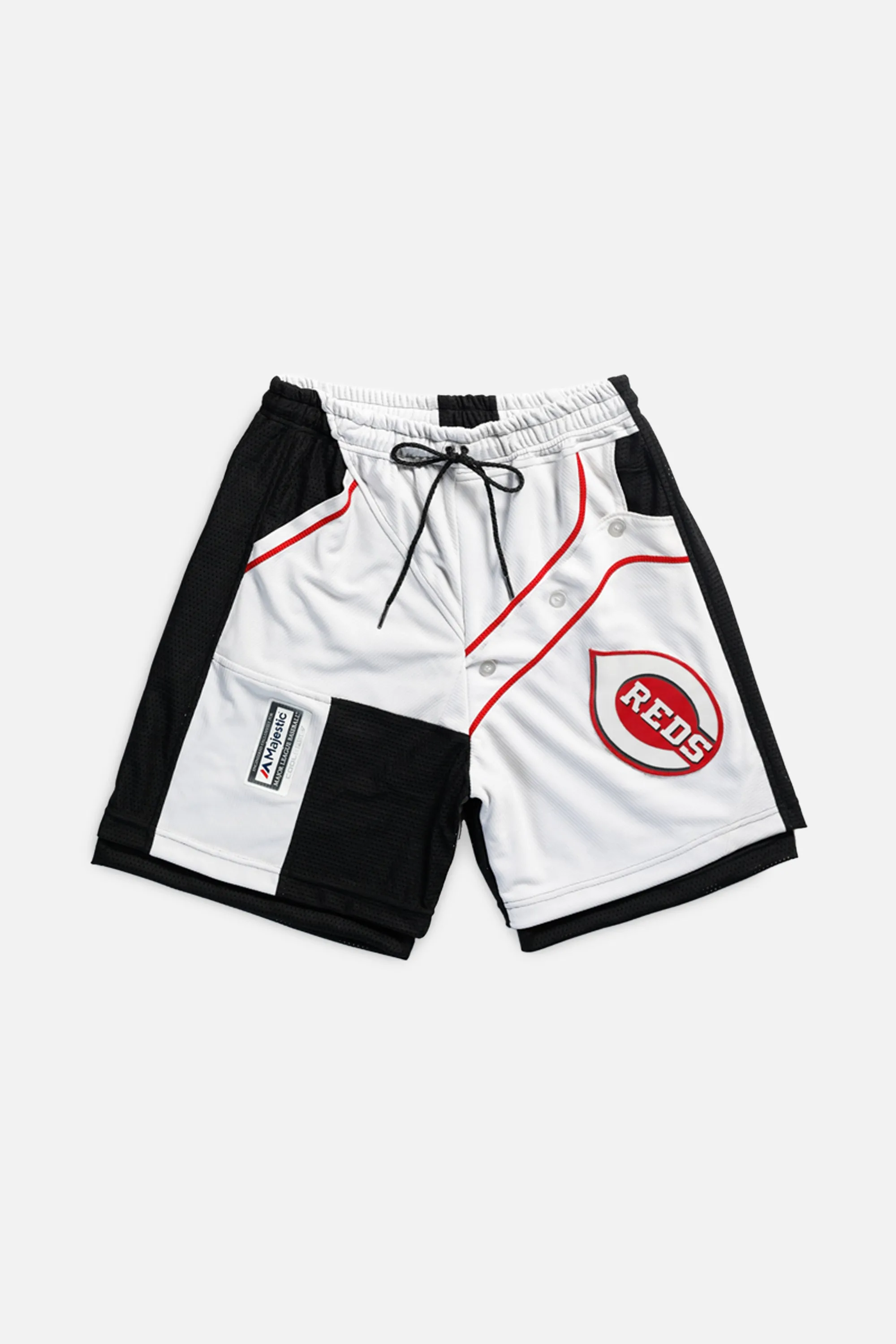 Unisex Rework Cincinnati Reds MLB Jersey Shorts - S Frankie