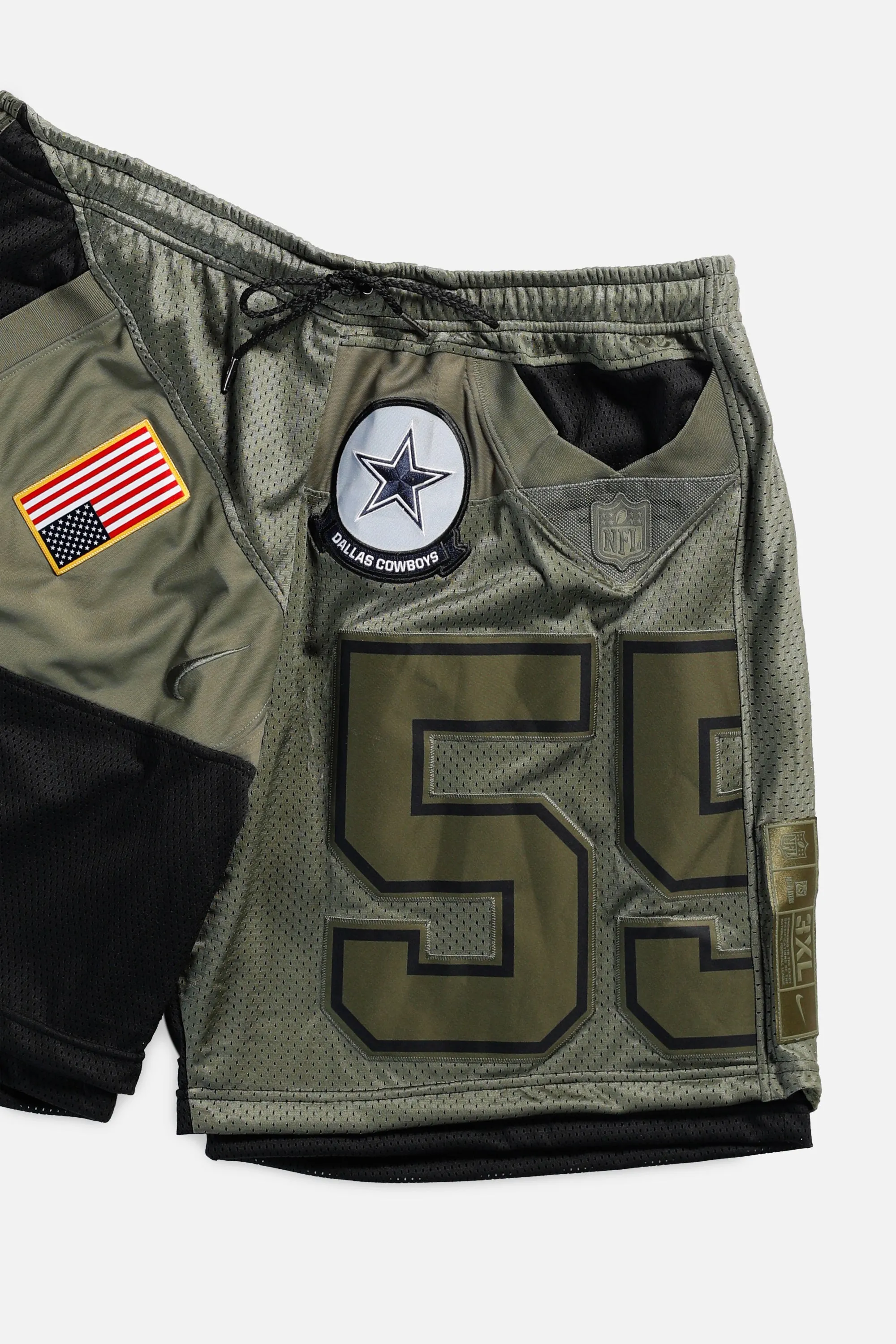 Unisex Rework Dallas Cowboys Jersey Shorts - XXL Frankie