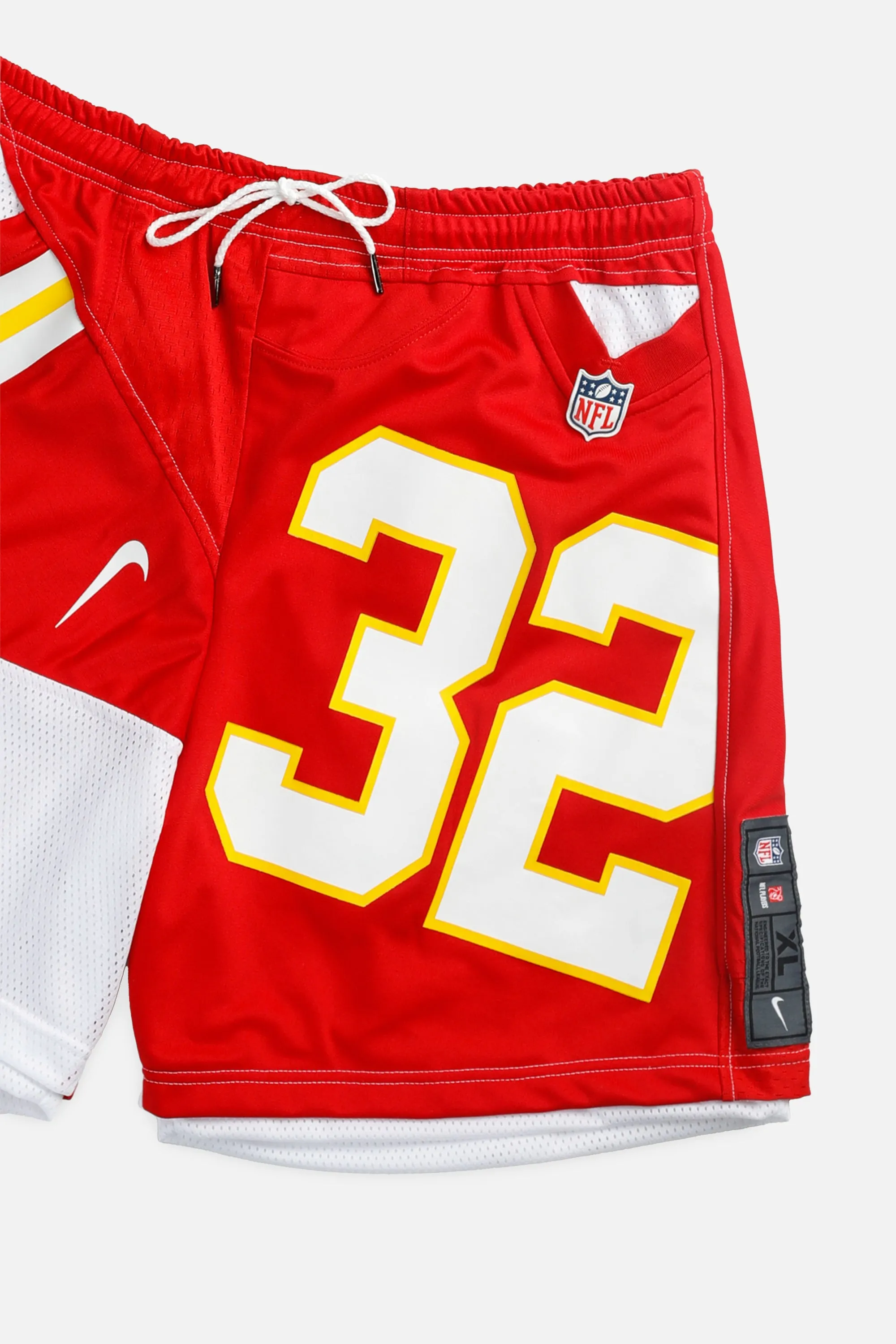 Unisex Rework Kansas City Chiefs NFL Jersey Shorts - XL Frankie