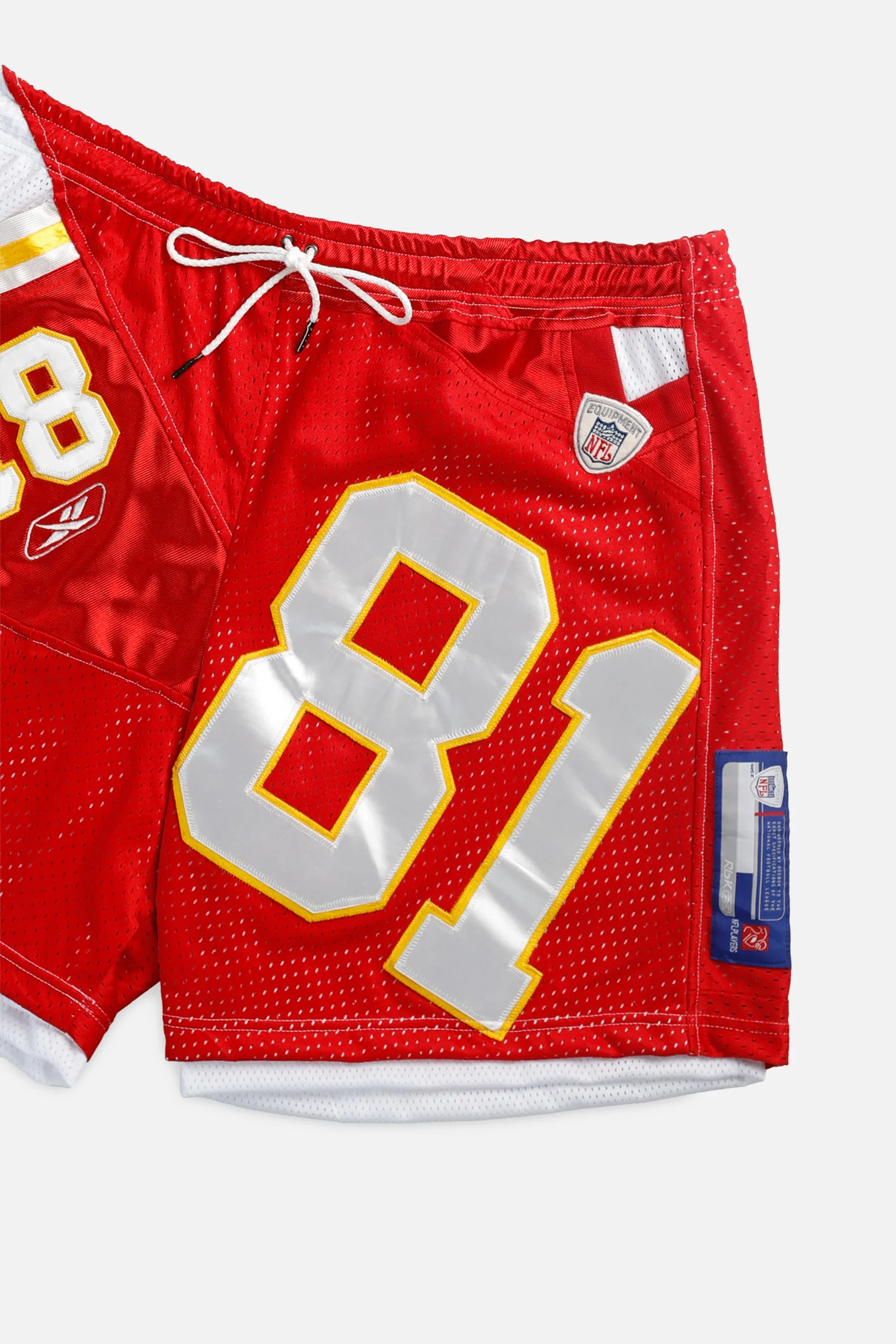 Unisex Rework Kansas City Chiefs NFL Jersey Shorts - XXL Frankie