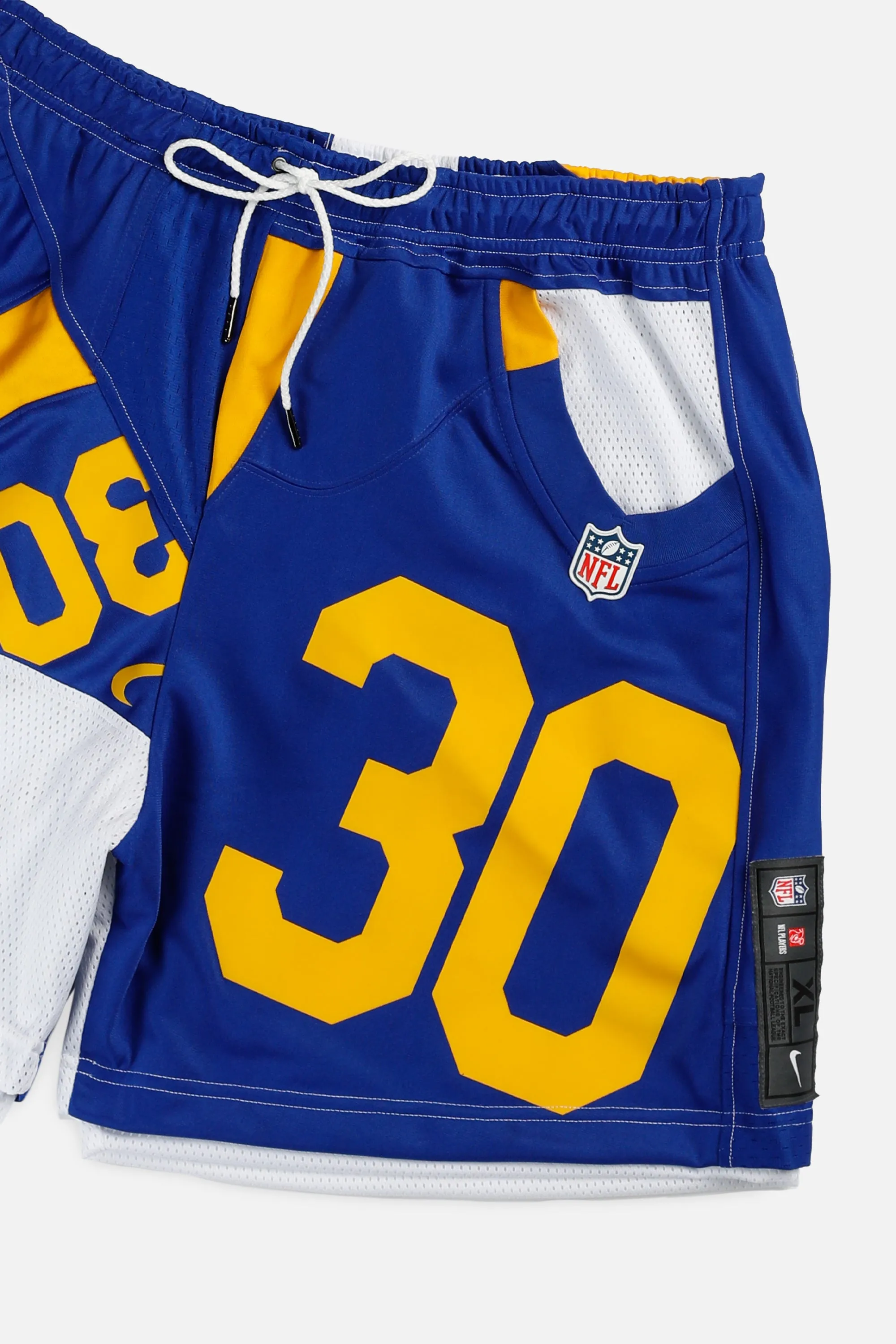 Unisex Rework LA Rams NFL Jersey Shorts - XXL Frankie
