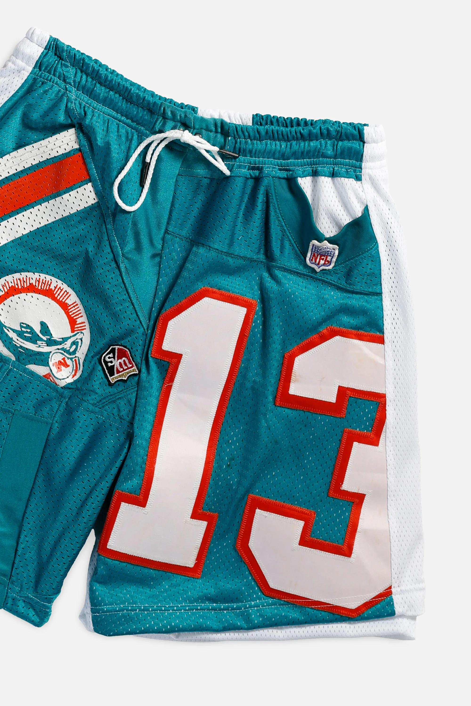 Unisex Rework Miami Dolphins Jersey Shorts - M Frankie