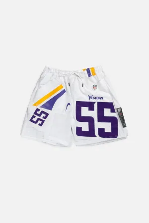 Unisex Rework Minnesota Vikings NFL Jersey Shorts - L Frankie