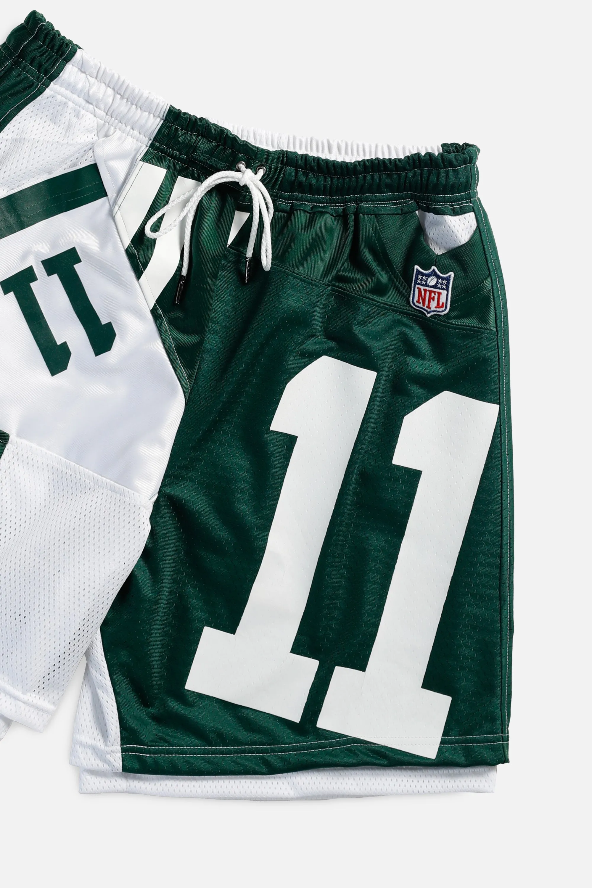 Unisex Rework NY Jets Jersey Shorts - L Frankie