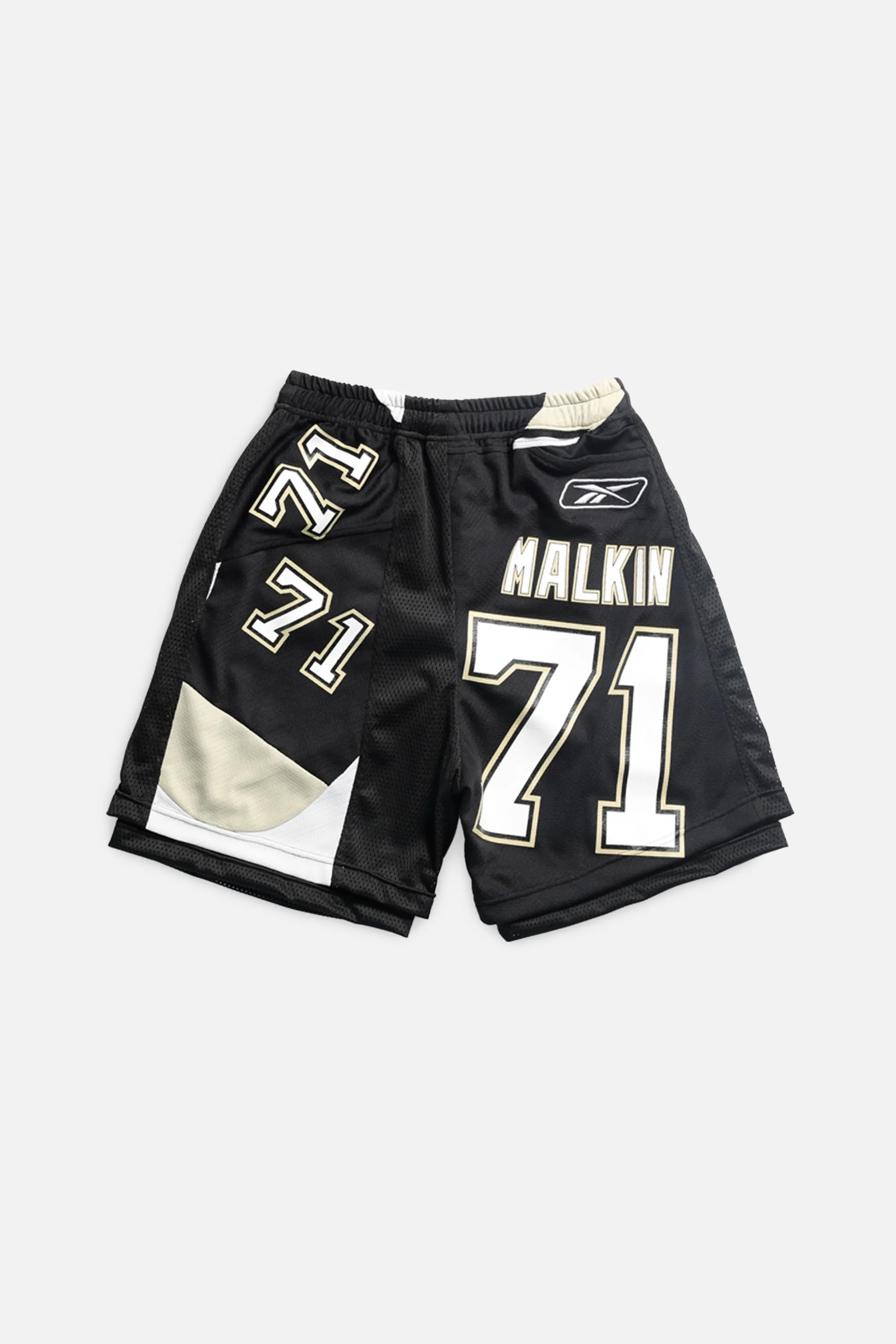 Unisex Rework Pittsburgh Penguins NHL Jersey Shorts - S Frankie