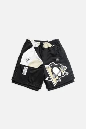 Unisex Rework Pittsburgh Penguins NHL Jersey Shorts - S Frankie