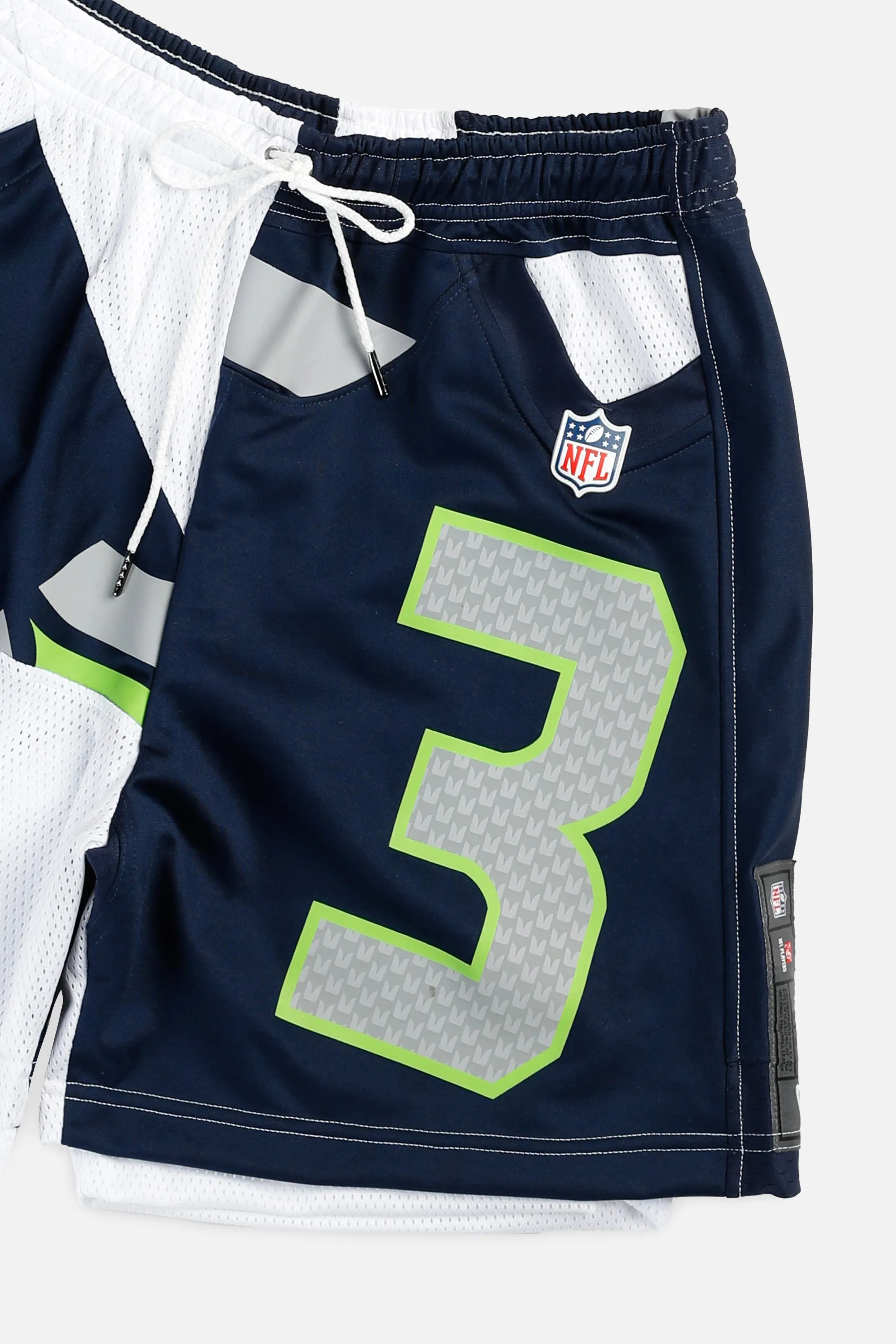 Unisex Rework Seattle Seahawks NFL Jersey Shorts - L Frankie