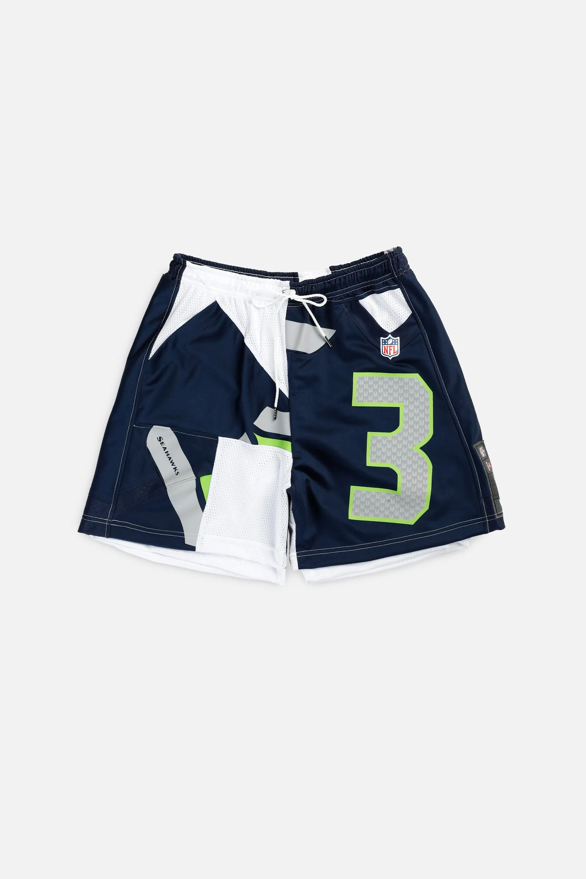 Unisex Rework Seattle Seahawks NFL Jersey Shorts - L Frankie