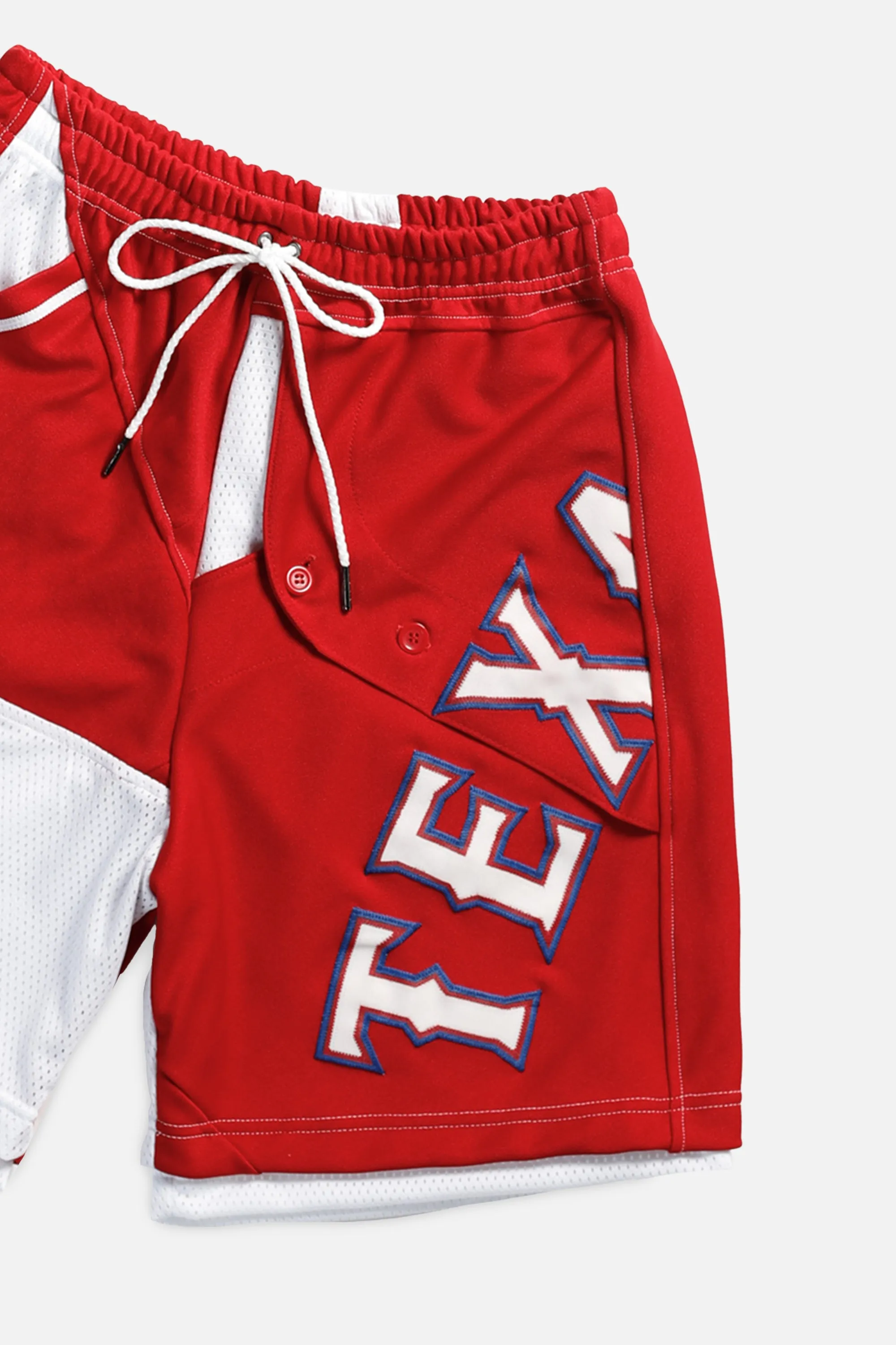 Unisex Rework Texas Rangers MLB Jersey Shorts - XS Frankie