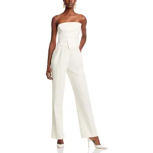 Womens Lace Strapless Jumpsuit