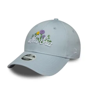 Womens New Era Beaded Pastel Blue 9FORTY Adjustable Cap Billy J