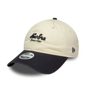 Womens New Era Black and Cream 9TWENTY Adjustable Cap Billy J