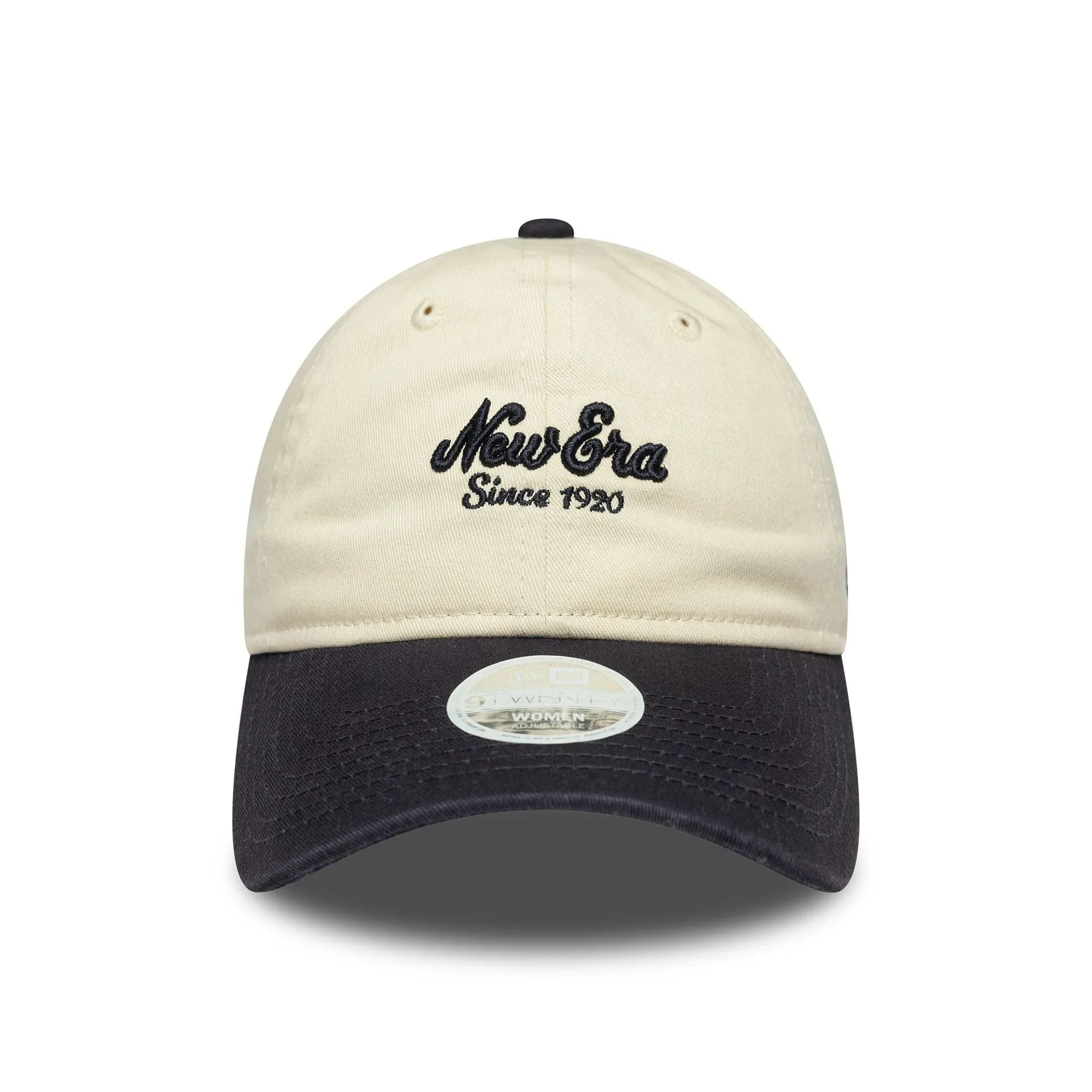 Womens New Era Black and Cream 9TWENTY Adjustable Cap Billy J