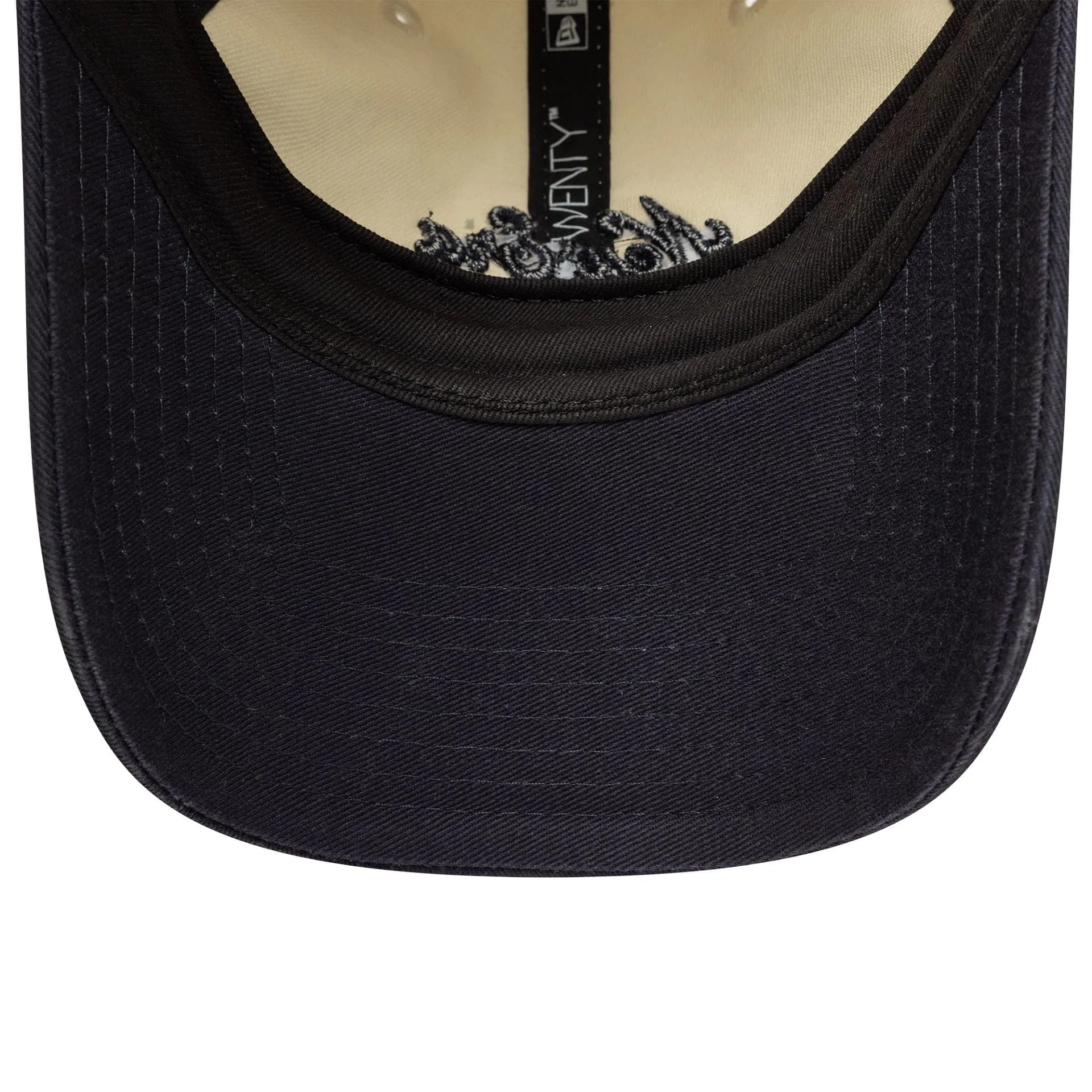 Womens New Era Black and Cream 9TWENTY Adjustable Cap Billy J