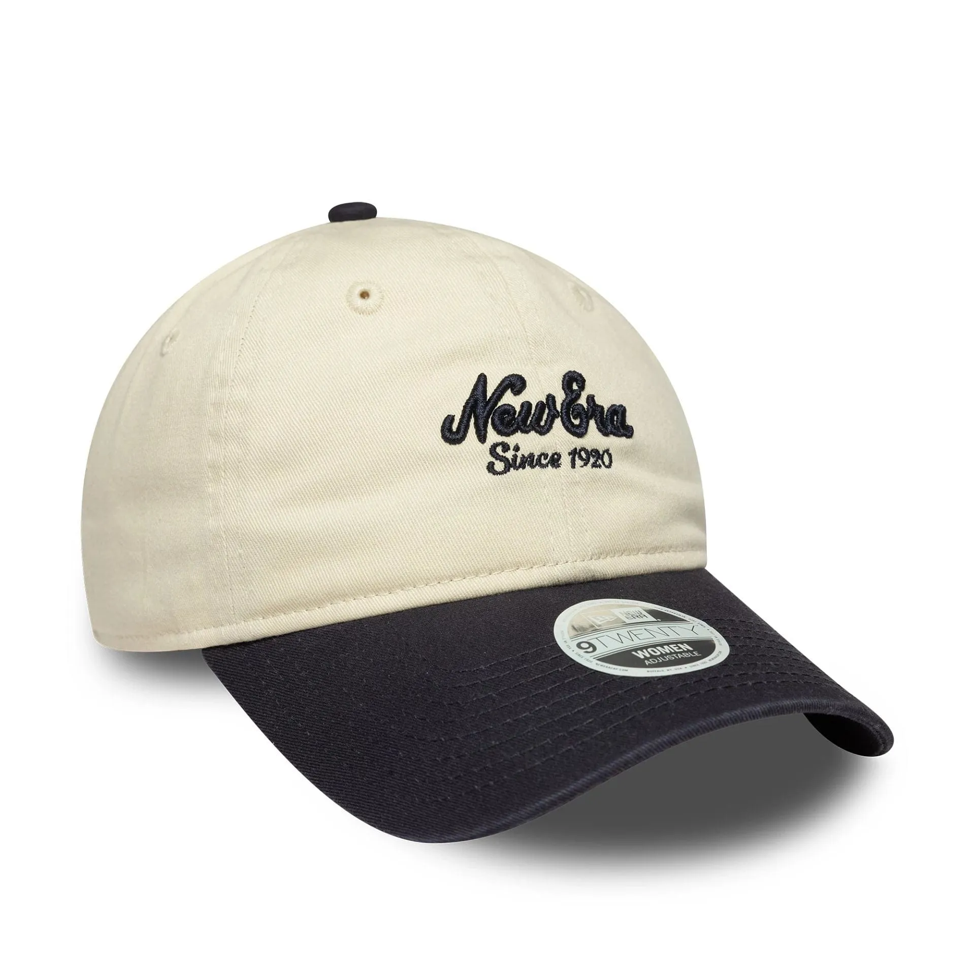 Womens New Era Black and Cream 9TWENTY Adjustable Cap Billy J