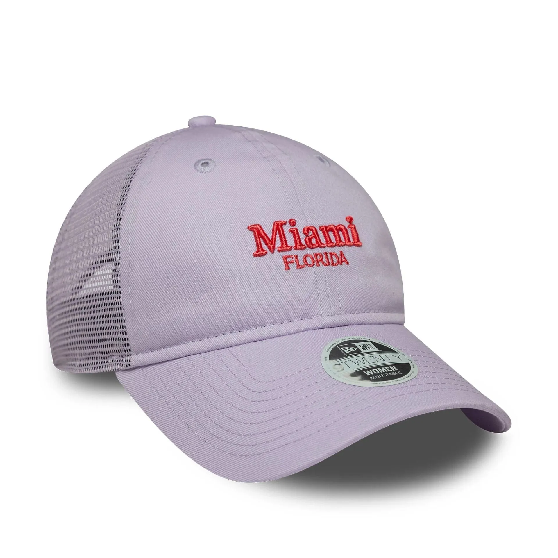 Womens New Era City Pastel Purple 9TWENTY Trucker Adjustable Cap Billy J
