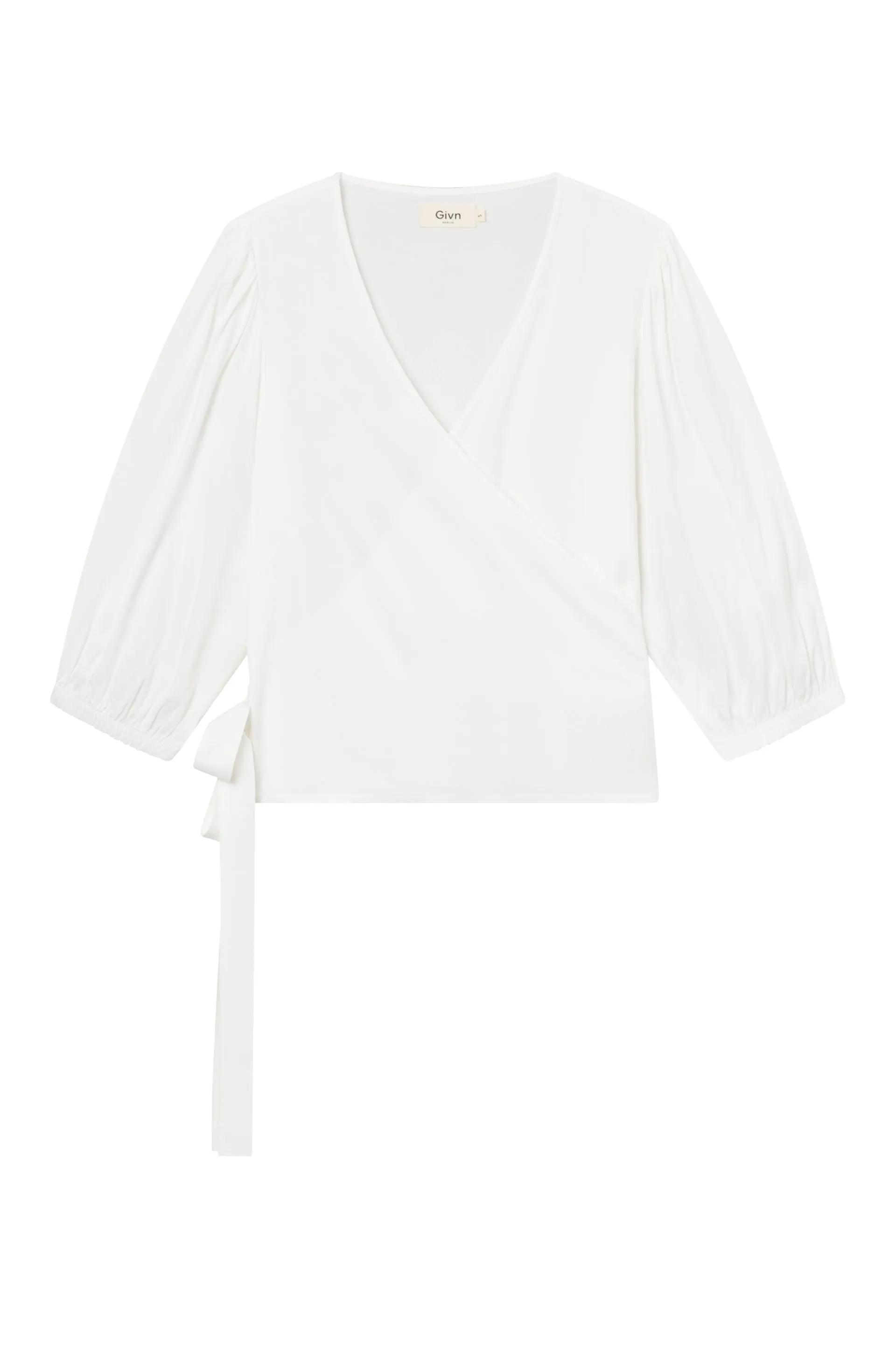 Wrap Blouse GBNATASHA From LENZING™ ECOVERO™ - White Givn Berlin