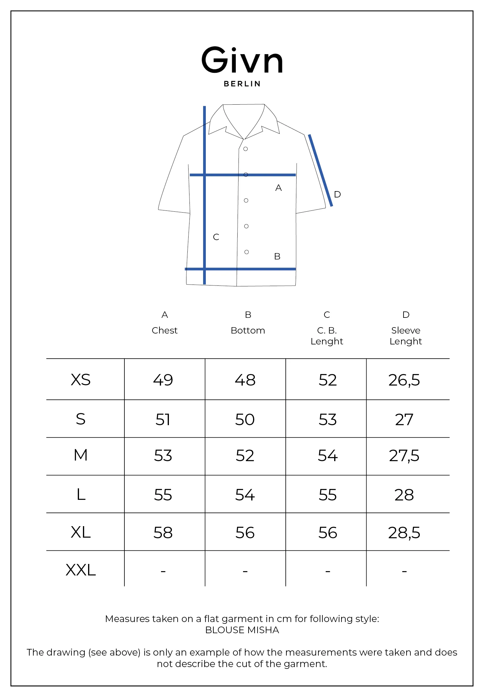 Wrap blouse MISHA in TENCEL™ REFIBRA™ Lyocell - Ocean Blue (Refibra) Givn Berlin