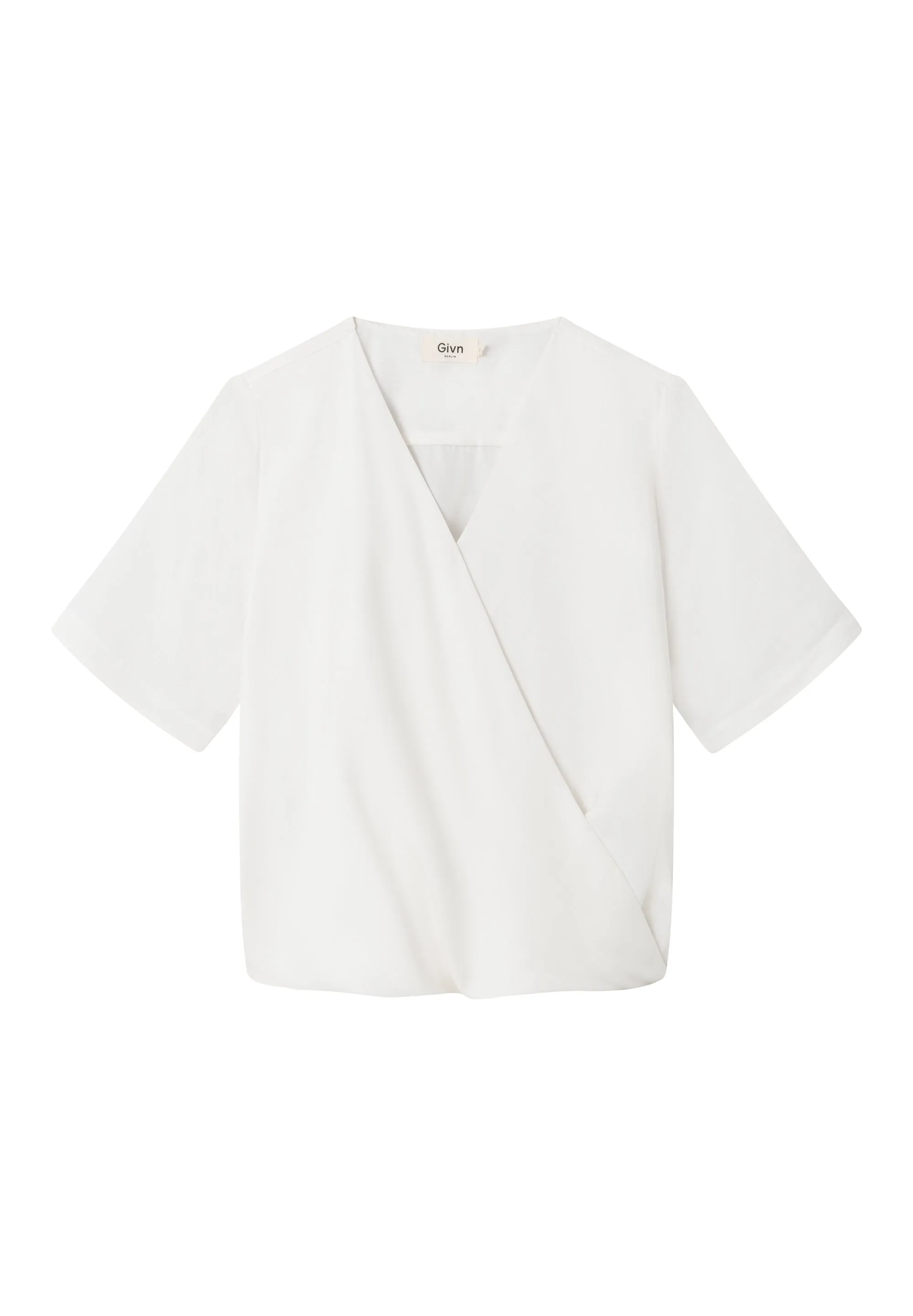Wrap blouse MISHA in TENCEL™ REFIBRA™ Lyocell - White (Refibra) Givn Berlin