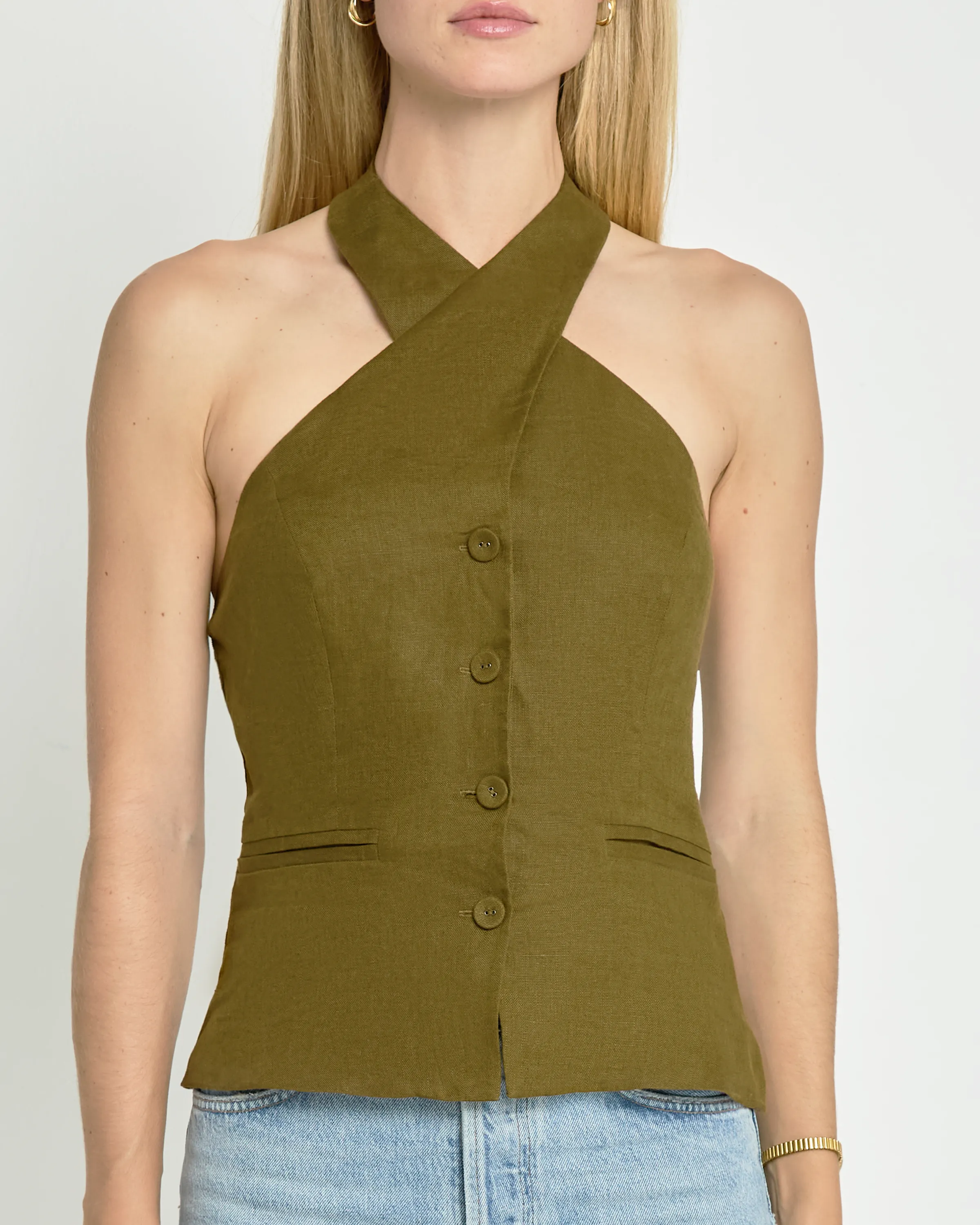 Yvonne Linen Top