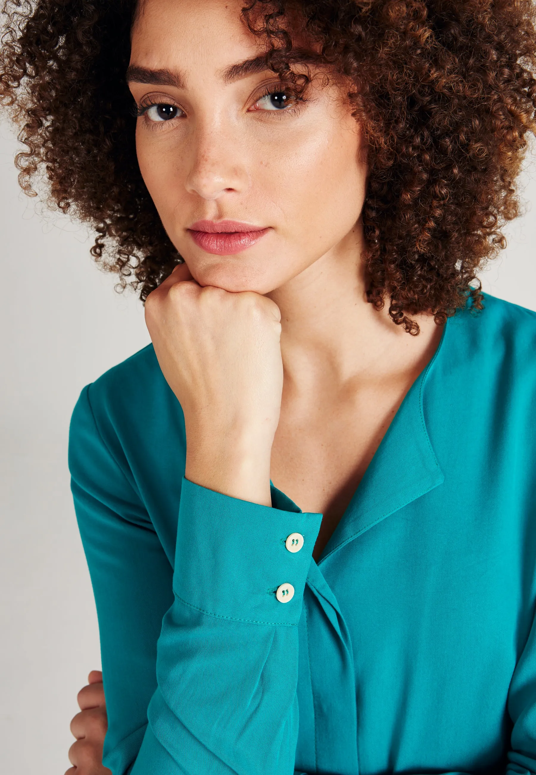 ZOE Blouse Made From TENCEL™ Lyocell - Sea Green (Tencel) Givn Berlin